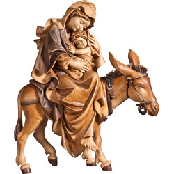María en burro para huida a Egipto